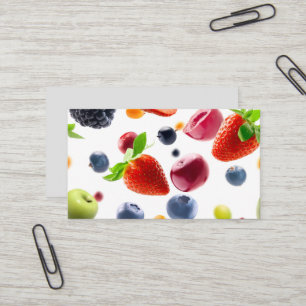 Carte De Visite Mélanger les fruits