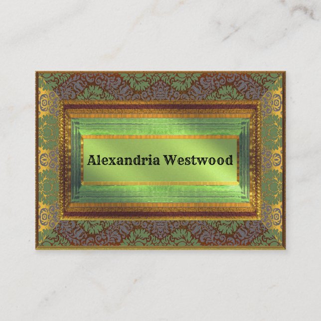 Carte De Visite MeLarks élégant chic classique professionnel (Devant)