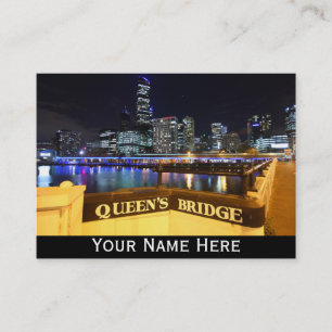 Carte De Visite Melbourne CBD Queens Bridge