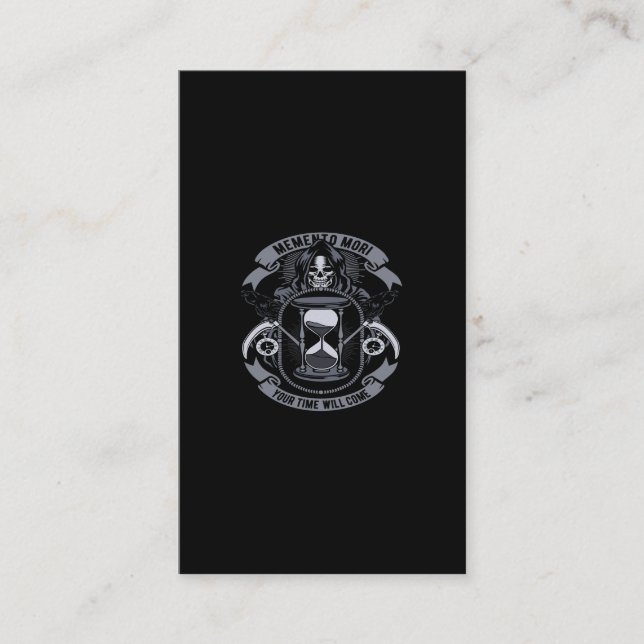 Carte De Visite memento mori your time will come (Devant)