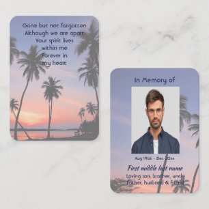 Carte De Visite Mémoire de poche Paradis de plage tropicale