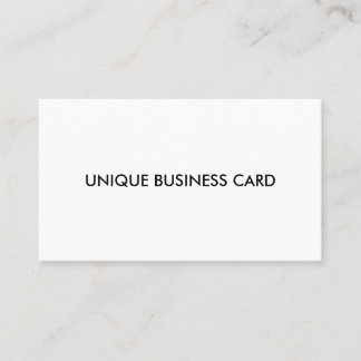 Carte de visite mémorable unique