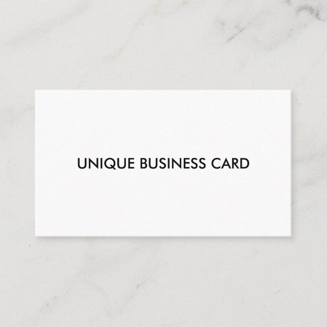 Carte de visite mémorable unique (Devant)