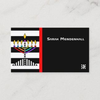 Carte De Visite Menorah moderne