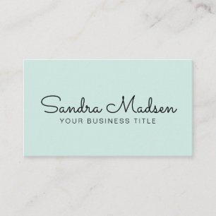 Carte De Visite Mention minimaliste de typographie professionnelle