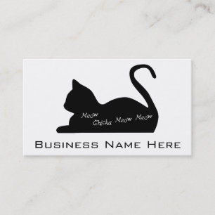 Carte De Visite Meow de Meow de Chicka de Meow