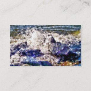 CARTE DE VISITE MER ET ROCHERS