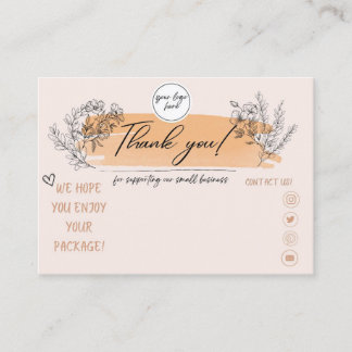 Carte de visite Merci