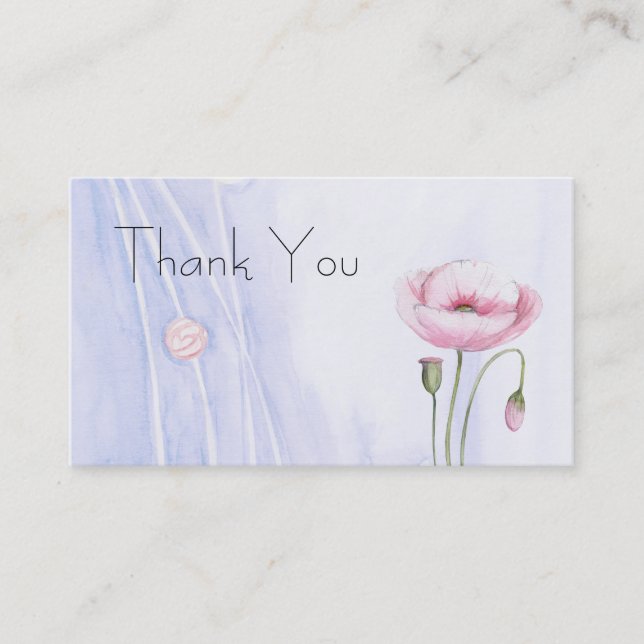 Carte de visite Merci (Devant)