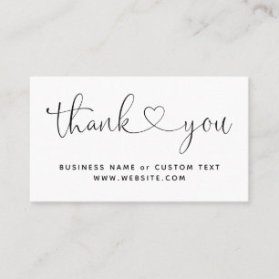 Carte De Visite Merci Moderne Pour Shopping Petite Marque