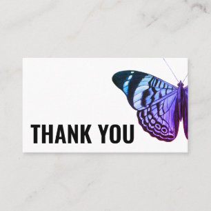 Carte De Visite Merci papillon minimaliste moderne simple bustier
