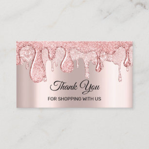 Carte De Visite Merci Pour Faire Du Shopping Avec Les Déchets De R