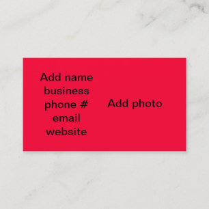 Carte De Visite Merci pour le votre