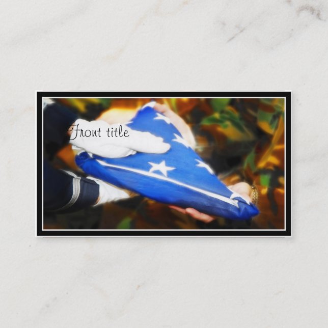 Carte De Visite Merci pour votre service (Devant)
