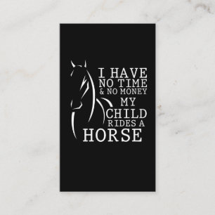 Carte De Visite Mère avec un enfant à cheval