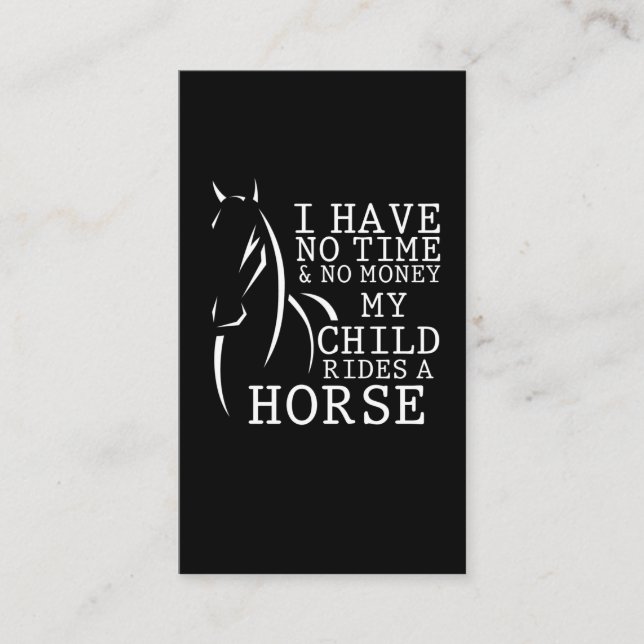 Carte De Visite Mère avec un enfant à cheval (Devant)