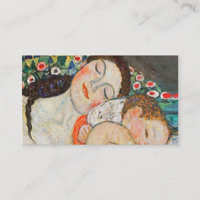 Carte De Visite Mère et enfant qui dort (Devant)