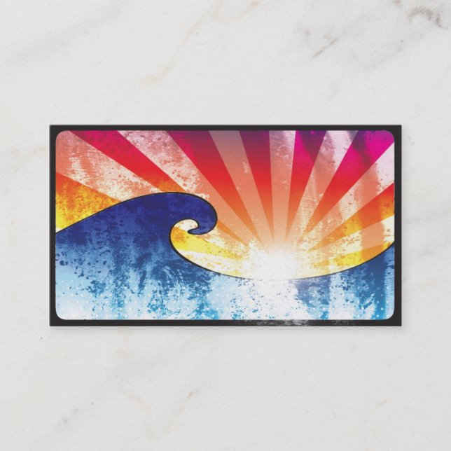 Carte De Visite Merveille de coucher du soleil de SuperCali (Devant)