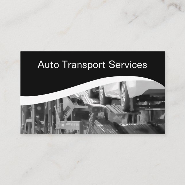 Carte De Visite Messager des véhicules à moteur de transport (Devant)