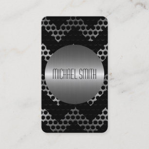 Carte De Visite Métal argenté 3 d'acier inoxydable