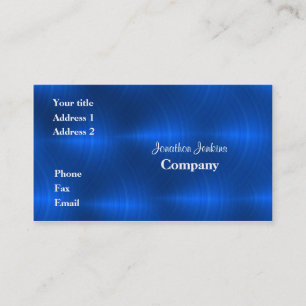 Carte De Visite Métal bleu