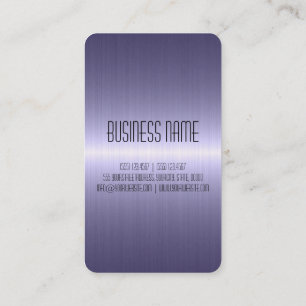 Carte De Visite Métal d'acier inoxydable de chrome