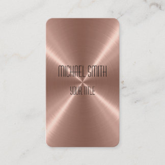 Carte De Visite Métal en acier en bronze