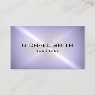 Carte De Visite Métal en acier inoxydable Chrome