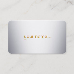 Carte De Visite Métal moderne minimaliste