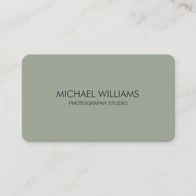 Carte De Visite Métal professionnel élégant (Devant)