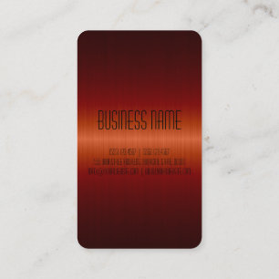 Carte De Visite Métal rouge foncé de trou d'acier inoxydable