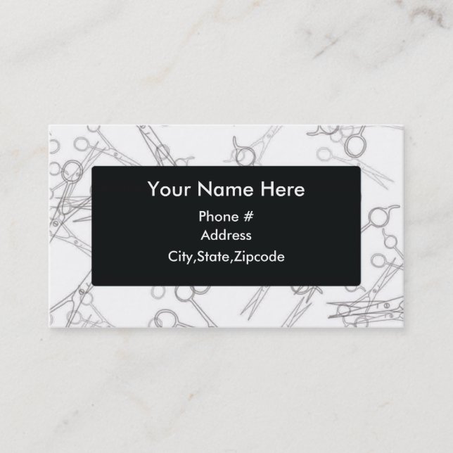 Carte De Visite Mettez votre information d'affaires ici (Devant)