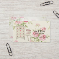 Meuble peint fleur commode chaise roses roses