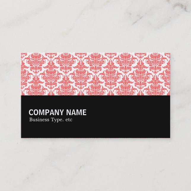 Carte De Visite Mi-chemin 074 - Tropical Pink Damask (Devant)