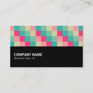 Carte De Visite Mi-chemin - Carré couleur 013
