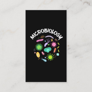 Carte De Visite Microbiologie Scientifique Microscope à bactéries