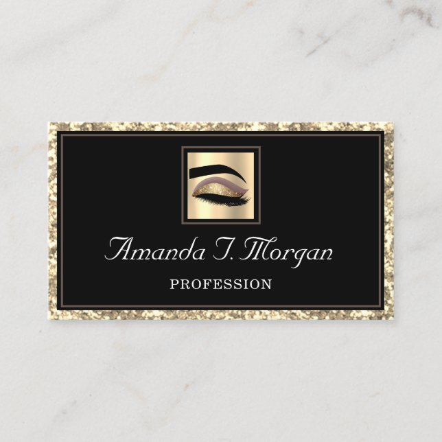 Carte De Visite Microblading Artiste de maquillage professionnel (Devant)