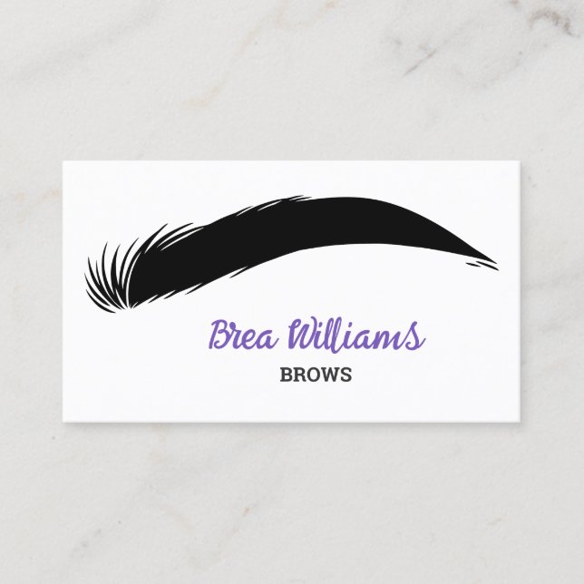 Carte De Visite Microblading Brows (Devant)