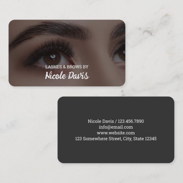 Carte De Visite Microblading Brows (Devant / Derrière)