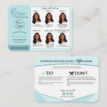 Microblading Eyebrow Instructions pour les soins p