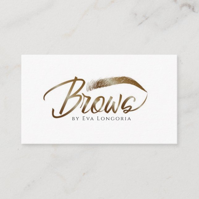 Carte De Visite Microblading, Eyebrow Threading and Waxing Service (Devant)