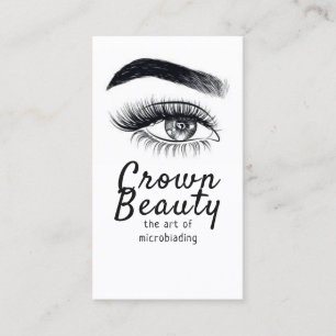 Carte De Visite Microblading moderne, sourcils, maquillage permane
