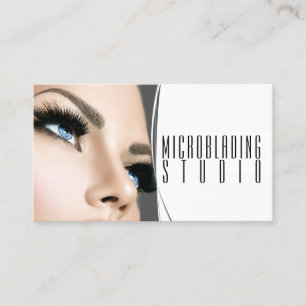 Carte De Visite Microblading moderne, sourcils, maquillage permane