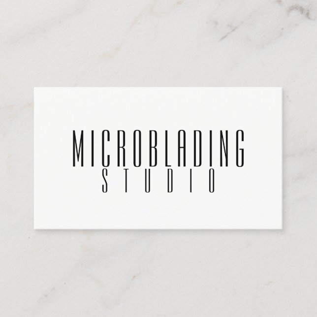 Carte De Visite Microblading moderne, sourcils, maquillage permane (Devant)