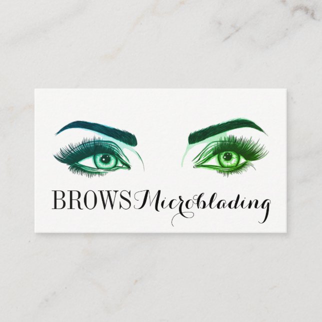 Carte De Visite Microblading , Sourcils, Tatouage, Maquillage Perm (Devant)