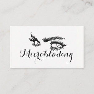 Carte De Visite Microblading, sourcils, tatouage, Maquillage perma
