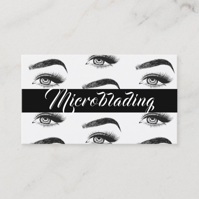 Carte De Visite Microblading, sourcils, tatouage, Maquillage perma (Devant)