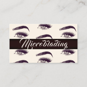 Carte De Visite Microblading, sourcils, tatouage, Maquillage perma