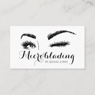 Carte De Visite Microblading, sourcils, tatouage, Maquillage perma
