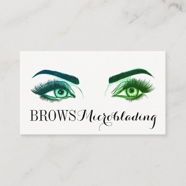 Carte De Visite Microblading, sourcils, tatouage, Maquillage perma (Devant)